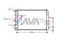 Radiator, engine cooling SAA2008 Ava Quality Cooling