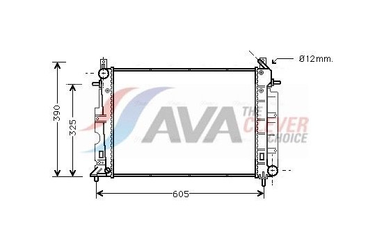 Radiator, engine cooling SB2026 Ava Quality Cooling