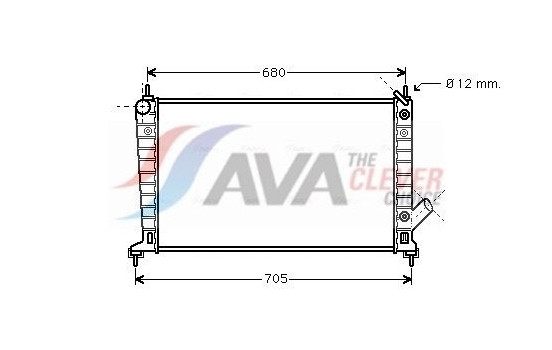 Radiator, engine cooling SB2036 Ava Quality Cooling