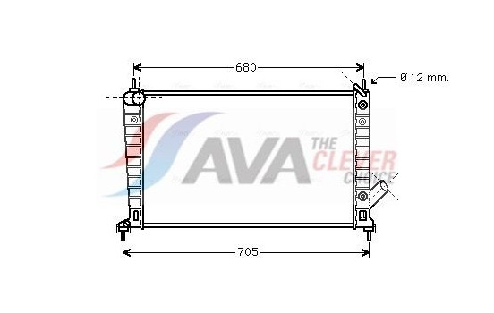 Radiator, engine cooling SB2062 Ava Quality Cooling