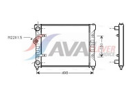 Radiator, engine cooling ST2022 Ava Quality Cooling