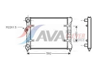 Radiator, engine cooling ST2023 Ava Quality Cooling