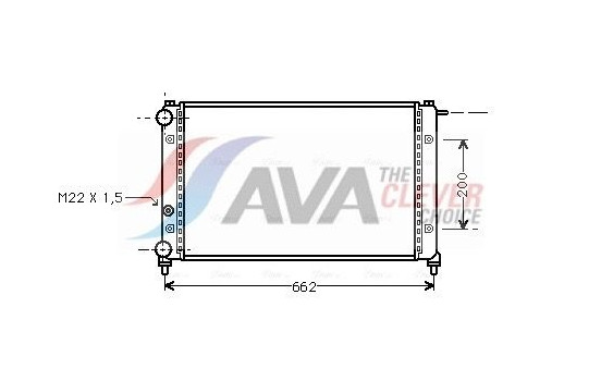Radiator, engine cooling STA2008 Ava Quality Cooling