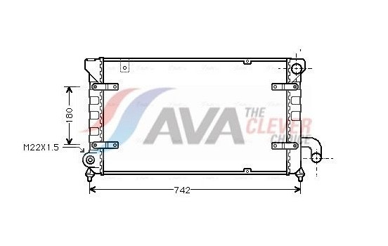Radiator, engine cooling STA2028 Ava Quality Cooling