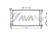 Radiator, engine cooling SU2036 Ava Quality Cooling