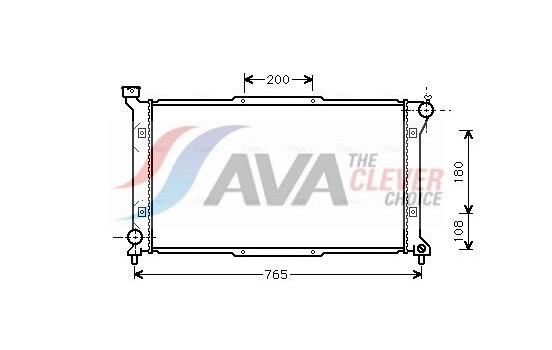 Radiator, engine cooling SU2036 Ava Quality Cooling