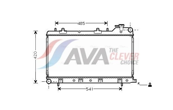 Radiator, engine cooling SU2045 Ava Quality Cooling