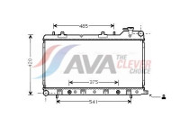 Radiator, engine cooling SU2046 Ava Quality Cooling