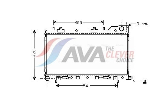 Radiator, engine cooling SU2048 Ava Quality Cooling