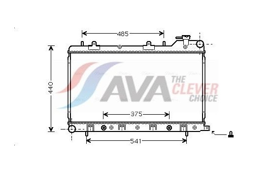 Radiator, engine cooling SU2049 Ava Quality Cooling