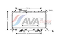 Radiator, engine cooling SU2051 Ava Quality Cooling