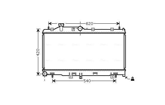 Radiator, engine cooling SU2065 Ava Quality Cooling