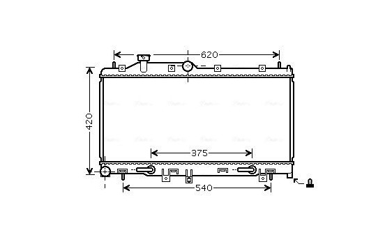 Radiator, engine cooling SU2066 Ava Quality Cooling