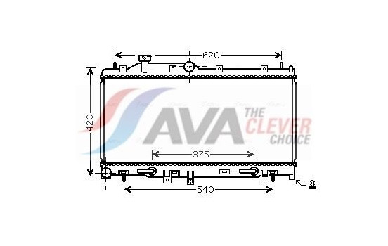 Radiator, engine cooling SU2066 Ava Quality Cooling