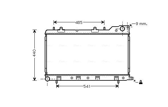 Radiator, engine cooling SU2071 Ava Quality Cooling