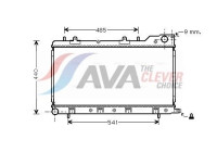 Radiator, engine cooling SU2071 Ava Quality Cooling