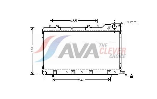 Radiator, engine cooling SU2071 Ava Quality Cooling