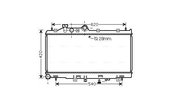 Radiator, engine cooling SU2079 Ava Quality Cooling