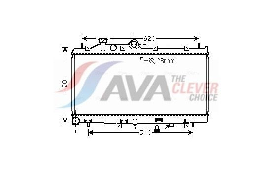 Radiator, engine cooling SU2079 Ava Quality Cooling