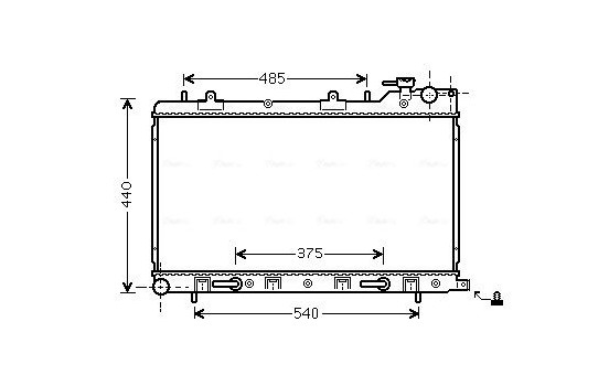 Radiator, engine cooling SU2098 Ava Quality Cooling