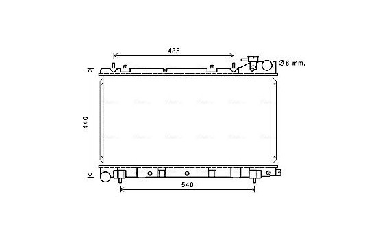 Radiator, engine cooling SU2103 Ava Quality Cooling