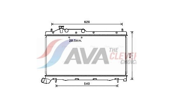 Radiator, engine cooling SU2105 Ava Quality Cooling