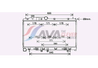 Radiator, engine cooling SU2114 Ava Quality Cooling