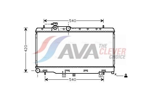 Radiator, engine cooling SUA2052 Ava Quality Cooling