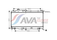 Radiator, engine cooling SUA2072 Ava Quality Cooling