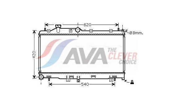 Radiator, engine cooling SUA2072 Ava Quality Cooling