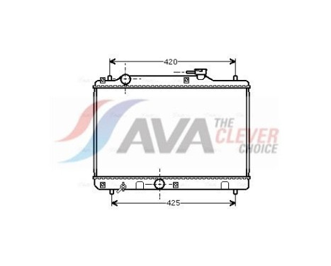 Radiator, engine cooling SZ2034 Ava Quality Cooling