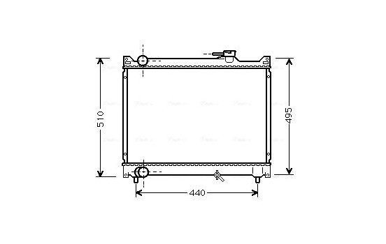 Radiator, engine cooling SZ2046 Ava Quality Cooling