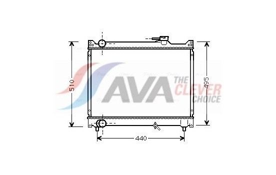 Radiator, engine cooling SZ2046 Ava Quality Cooling