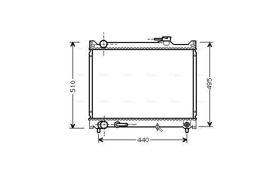 Radiator, engine cooling SZ2047 Ava Quality Cooling