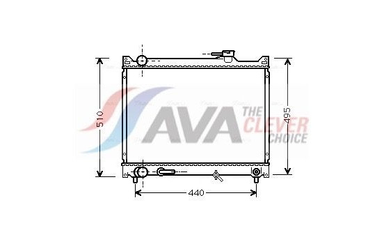 Radiator, engine cooling SZ2047 Ava Quality Cooling