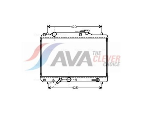 Radiator, engine cooling SZ2052 Ava Quality Cooling