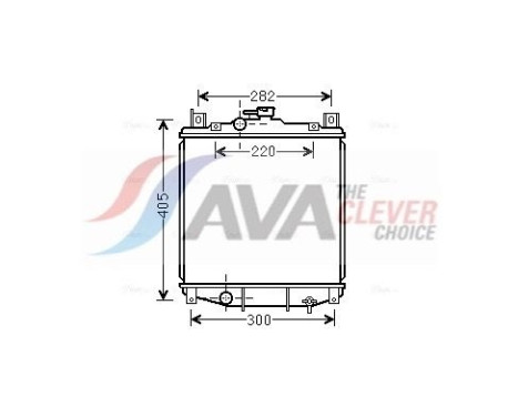 Radiator, engine cooling SZ2059 Ava Quality Cooling
