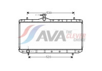 Radiator, engine cooling SZ2062 Ava Quality Cooling