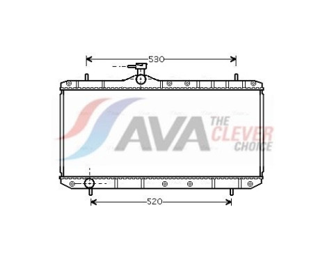 Radiator, engine cooling SZ2062 Ava Quality Cooling