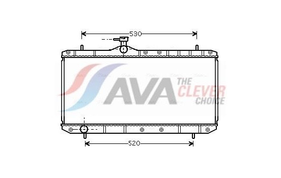 Radiator, engine cooling SZ2062 Ava Quality Cooling