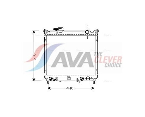 Radiator, engine cooling SZ2072 Ava Quality Cooling
