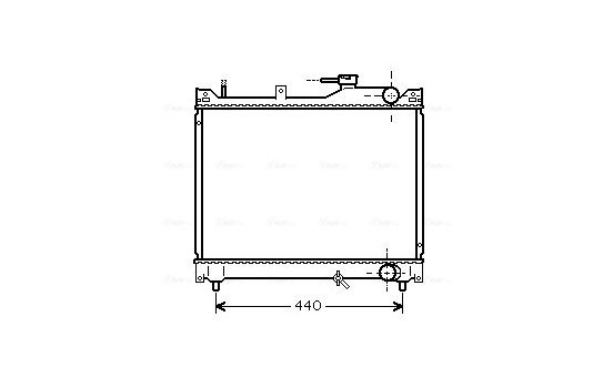 Radiator, engine cooling SZ2079 Ava Quality Cooling