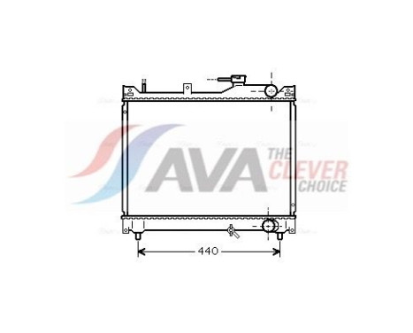 Radiator, engine cooling SZ2079 Ava Quality Cooling