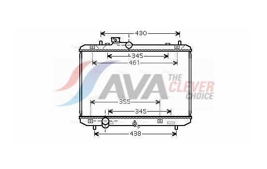 Radiator, engine cooling SZ2083 Ava Quality Cooling