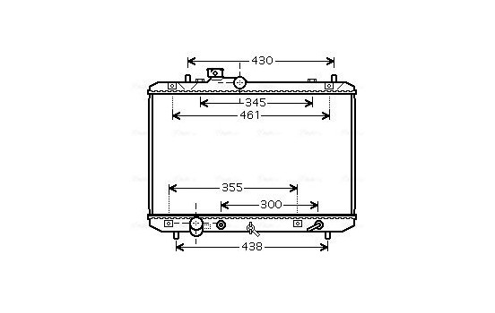 Radiator, engine cooling SZ2098 Ava Quality Cooling