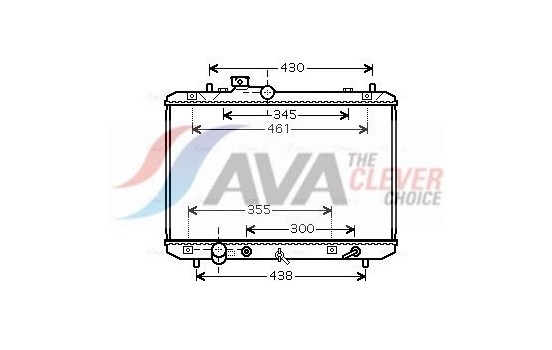 Radiator, engine cooling SZ2098 Ava Quality Cooling
