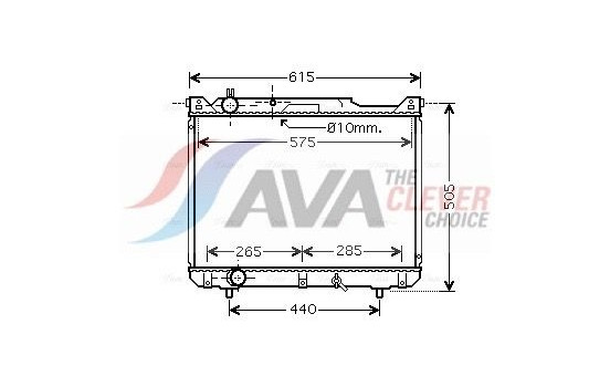 Radiator, engine cooling SZ2099 Ava Quality Cooling