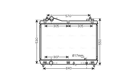 Radiator, engine cooling SZ2100 Ava Quality Cooling