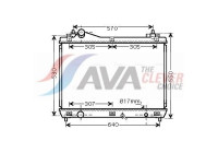 Radiator, engine cooling SZ2100 Ava Quality Cooling