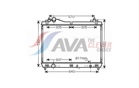 Radiator, engine cooling SZ2100 Ava Quality Cooling
